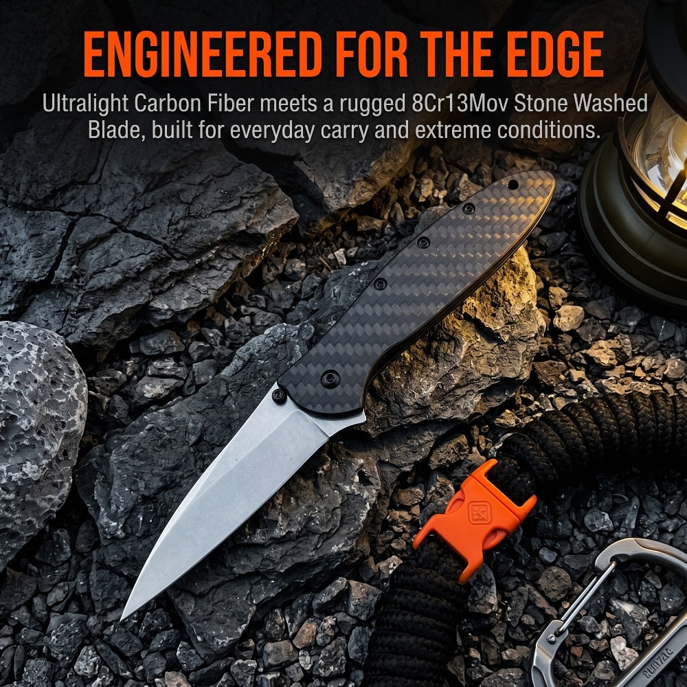 Everyday Carry (Edc) Knife - 1660 Everyday Carry Folding Pocket Knife