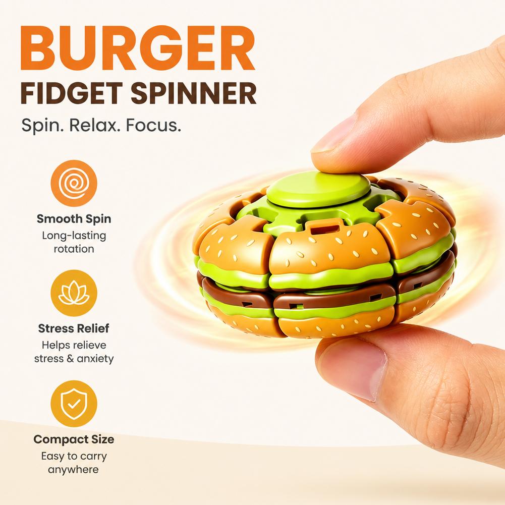 Humburger Fidget Spinner Toy R - Fidget Spinner Bearing review and price