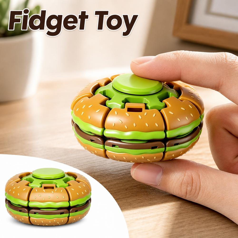 Burger Gyroscope Fidget Toy Fi - Fidget Spinner Bearing review and price