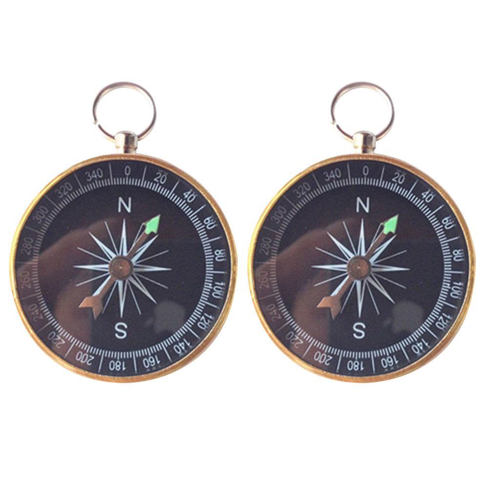 2Pcs Premium Metal Mini Compas - Compass Keychain Mini review and price