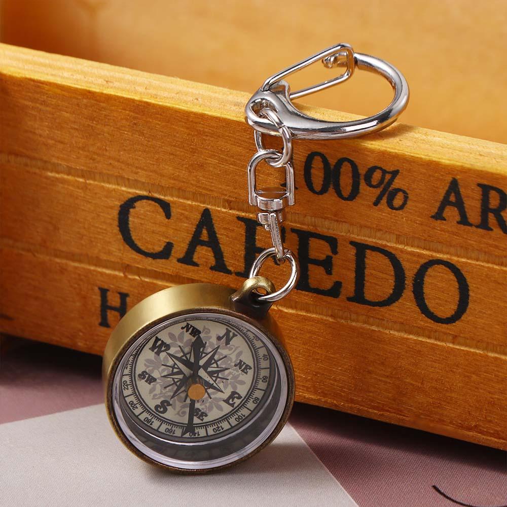 1 PCS Keychain Zinc Alloy Vint - Compass Keychain Mini review and price