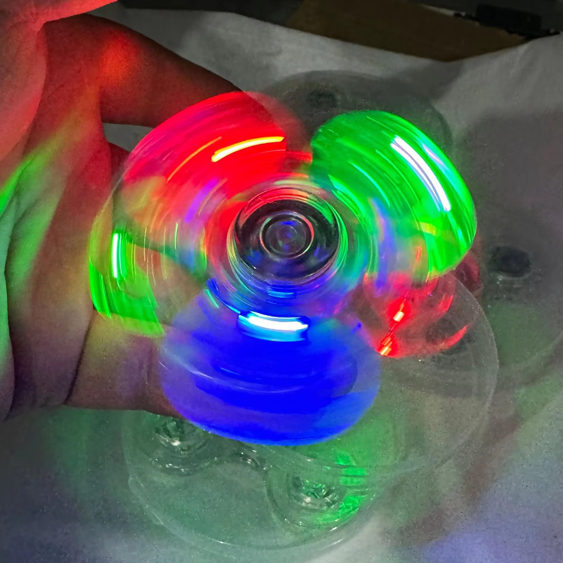 Crystal Luminous LED Light Fid - Fidget Spinner Bearing review and price