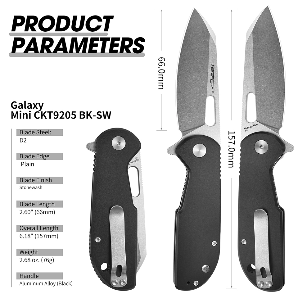 TONIFE Galaxy Mini CKT9205 Fol - Everyday Carry (Edc) Knife review and price