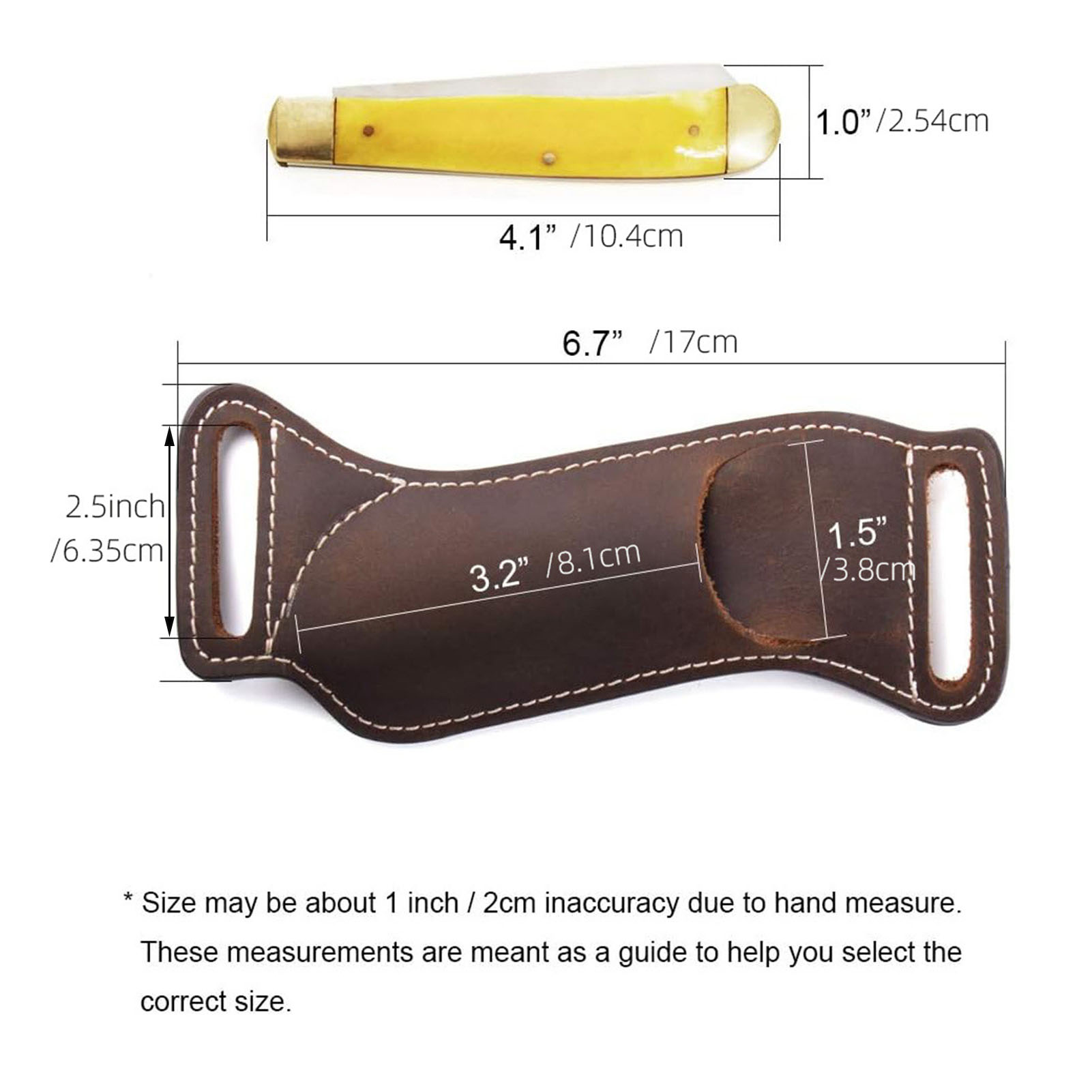 1 Pack Folding Knife Leather C - Leather Edc. Carry Pouch review and price