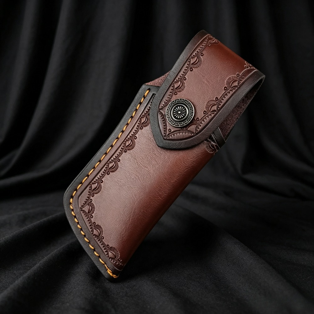 Collectible Embossed Genuine L - Leather Edc. Carry Pouch review and price