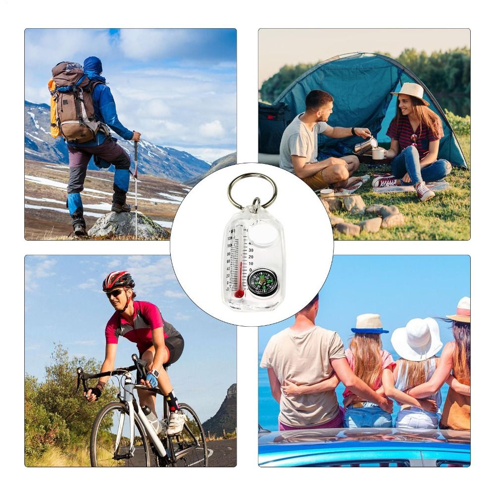 Portable 3-in-1 Function Mini  - Compass Keychain Mini review and price