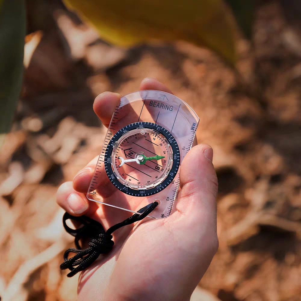 1pc new outdoor mini acrylic t - Compass Keychain Mini review and price